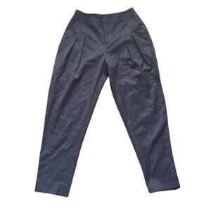 Alpha60 Black Wool Trouser Pants Size Small